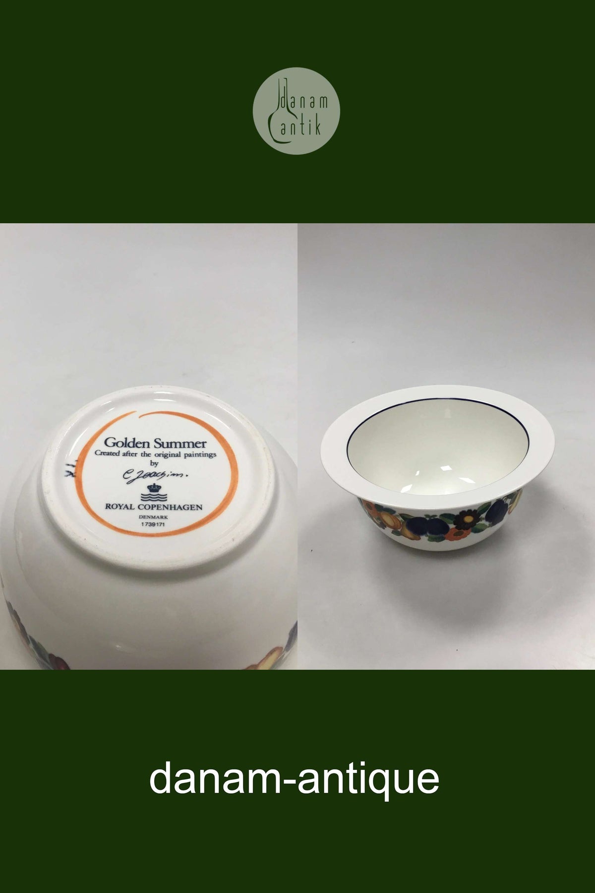 ロイヤルコペンハーゲン　ゴールデンサマー　深皿　ボウル ロイヤルコペンハーゲン ゴールデンサマー スリーピングボウル（蓋なし