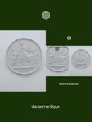 Bertel Thorvaldsen: Bing and Grondahl bisque plate "Childhood and Spring".