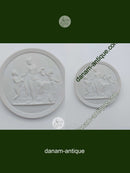 Royal Copenhagen bisquit plate "Childhood and Spring"