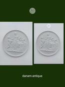 Bing og Grøndahl bisquit platte "Barndom og Forår" 20. årh. (no. 116)