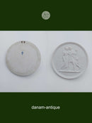 Royal Copenhagen bisquit plate "Youth and spring" 19th century. (no. 117)