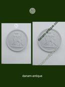 Royal Copenhagen bisquit plate "Youth and spring" 20th century. (no. 117)