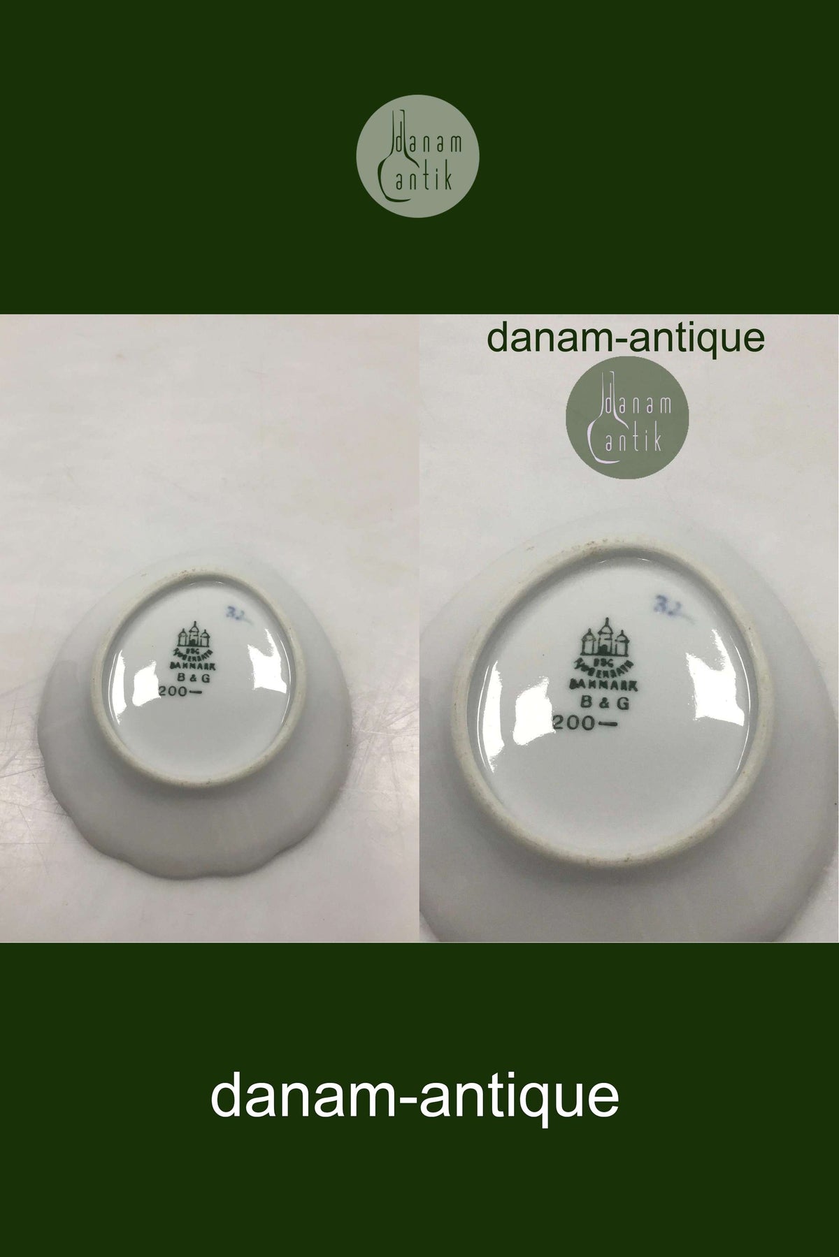 Bing and Grondahl Butterfly Butter Asiet / Caviar Bowl No 200