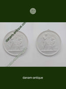 Bing and Grondahl bisquit plate "Manhood and autumn" 19th century (no. 118)