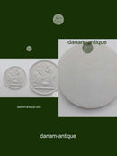 Bing and Grondahl bisquit plate "Old age and winter" 19th century. (no. 119)