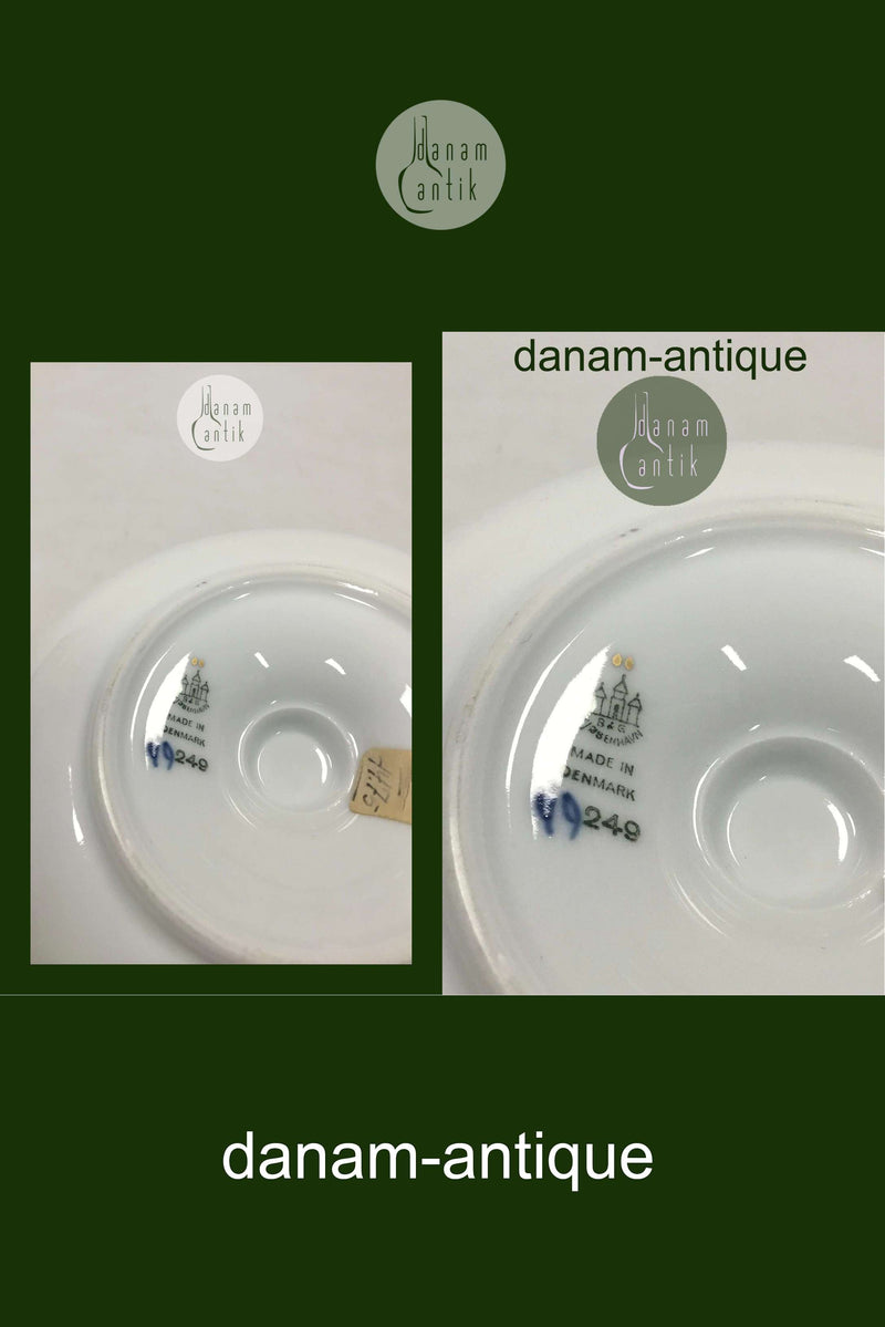 Bing og Grøndahl Sommerfugl med guld Lysestage No 249