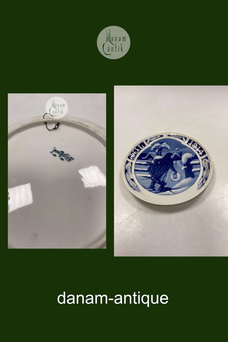 Rørstrand Sverige Juleplatte fra 1914