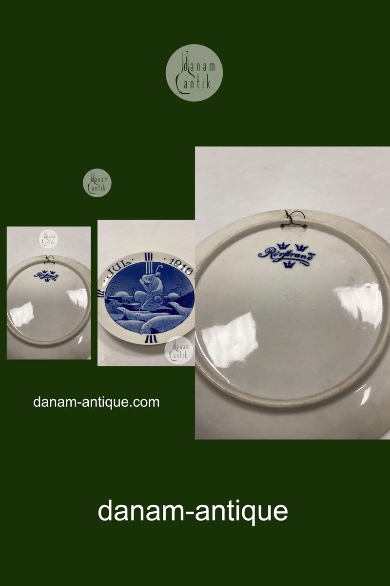 Rørstrand Sverige Juleplatte fra 1916