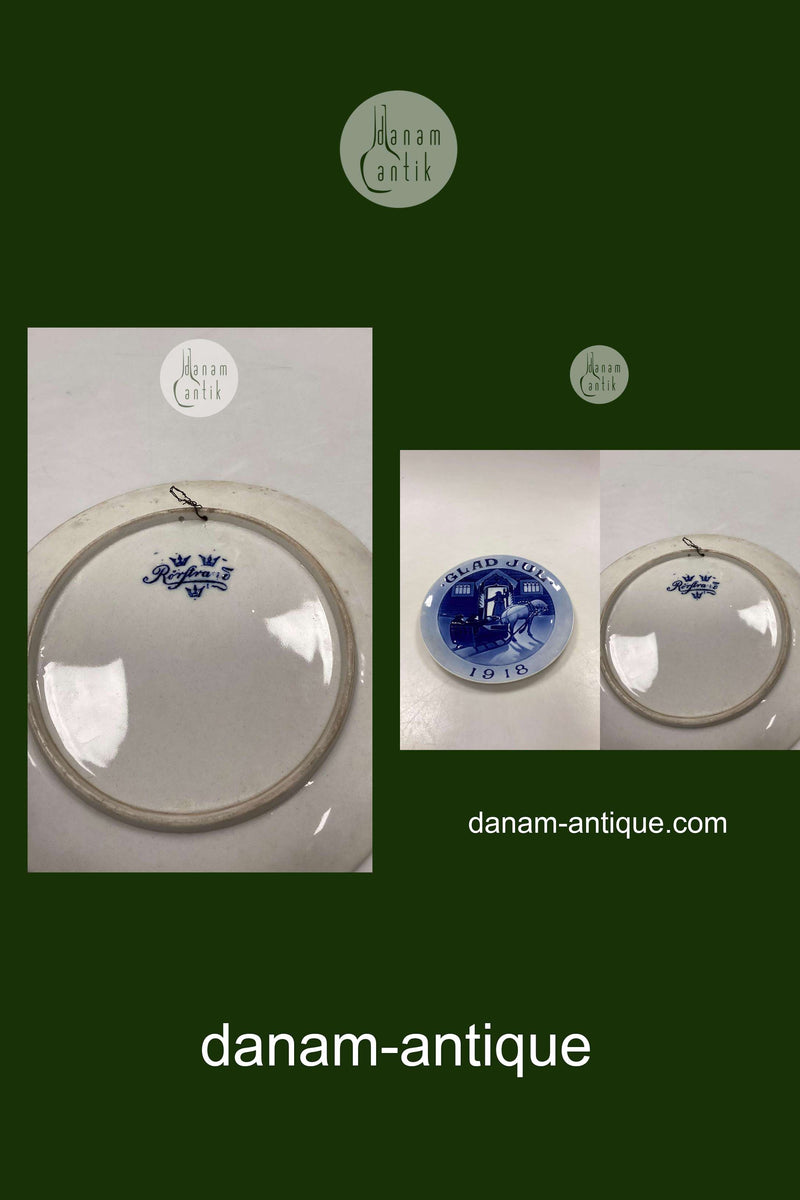 Rørstrand Sverige Juleplatte fra 1918