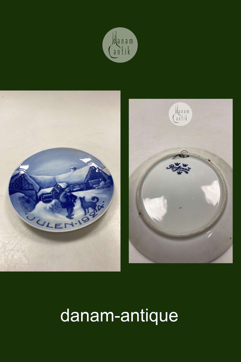 Rørstrand Sverige Juleplatte fra 1924