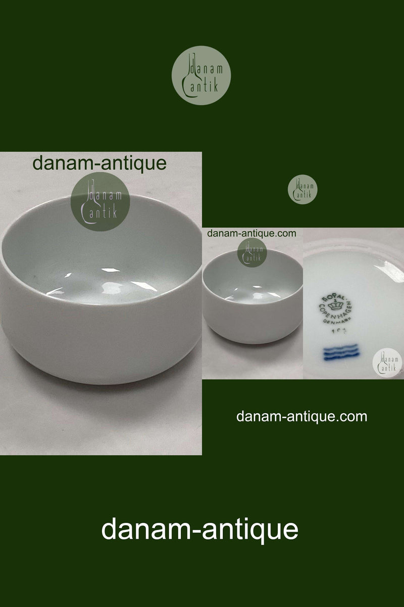 Royal Copenhagen Sukkerskål I hvidt porcelæn No. 163