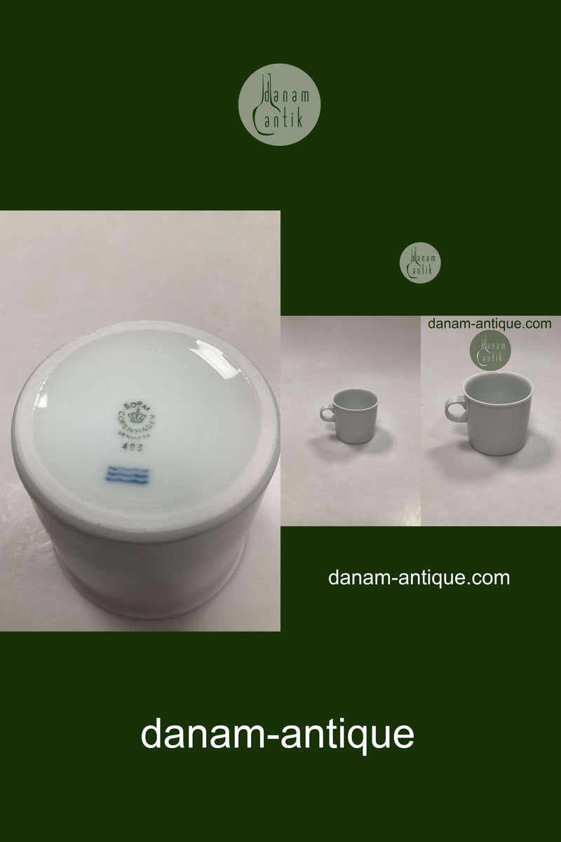 Royal Copenhagen Hvid Domino Krus No. 495