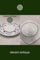 Royal Copenhagen Blaue geriffelte Untertasse Nr. 463