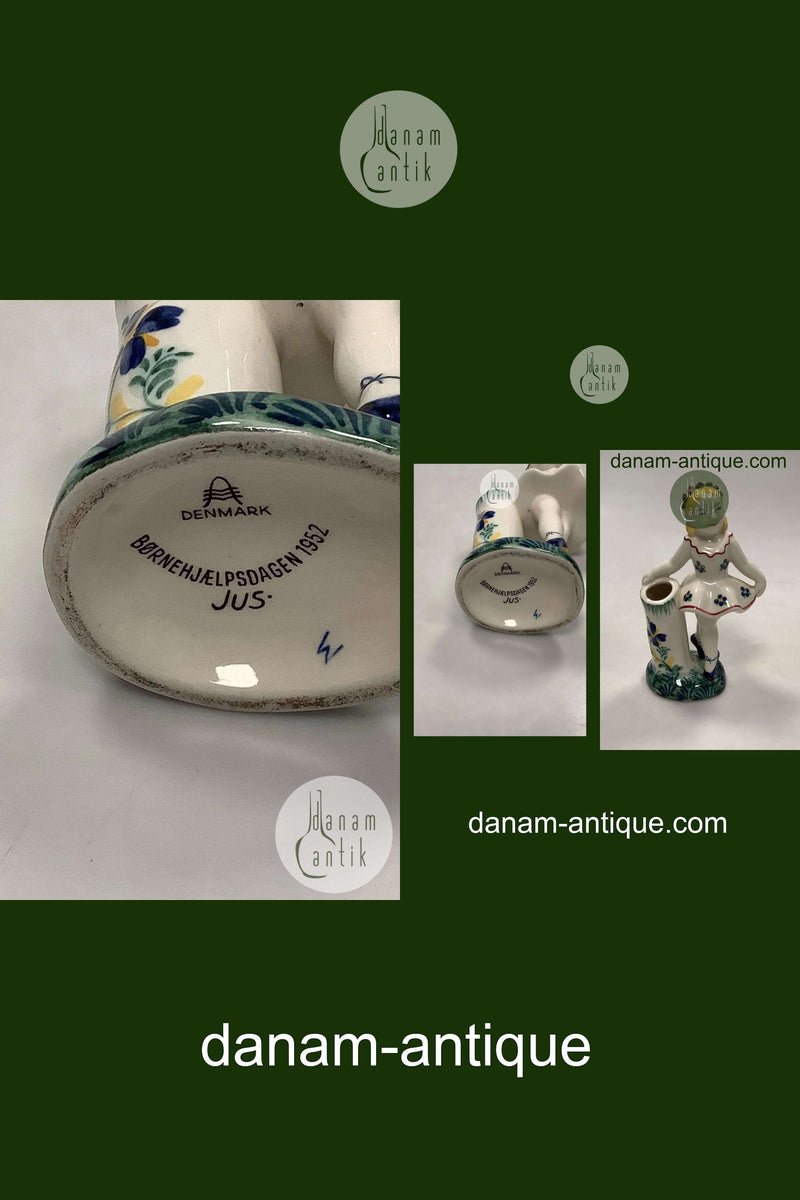 Aluminia Børnehjælpsfigur Columbine fra 1952