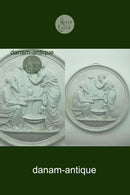 Thorvaldsen: Bing and Grøndahl bisquit plate "Old age and winter" (No. 119)