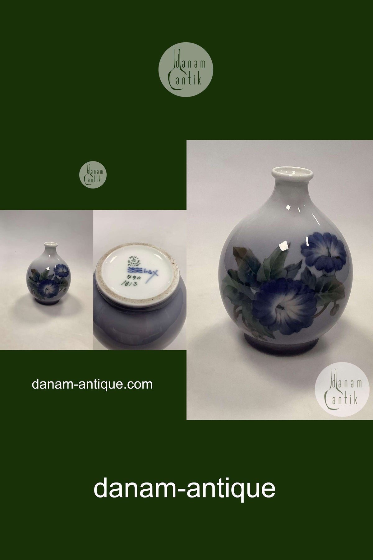 ロイヤルコペンハーゲン アールヌーヴォー 花瓶 No.790 / 1813