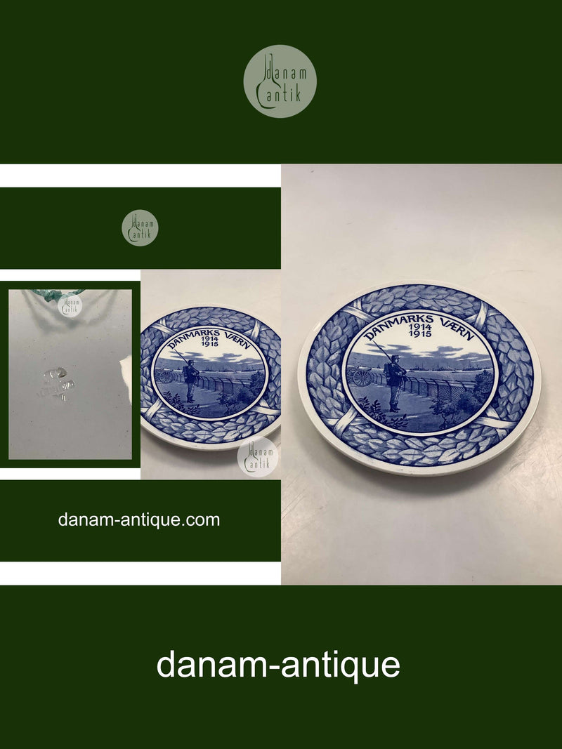 Aluminia Minde Platte Danmarks Værn 1914-1915