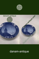 Royal Copenhagen Juleplatte fra 1913 med Engelsk Tekst "Christmas"