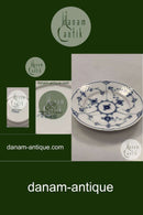 ビング＆グロンダール ブルーペインテッド／ブルーフルーテッドケーキプレート