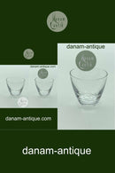 Hvidt "Copenhagen" snapseglas fra Holmegaard Glasværk. Designet af Per Lütken