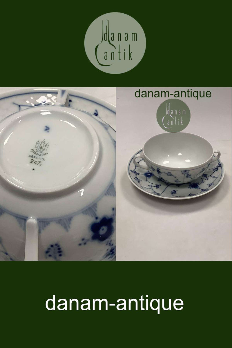 Bing og Grøndahl Musselmalet Bouillonkop uden låg No 247