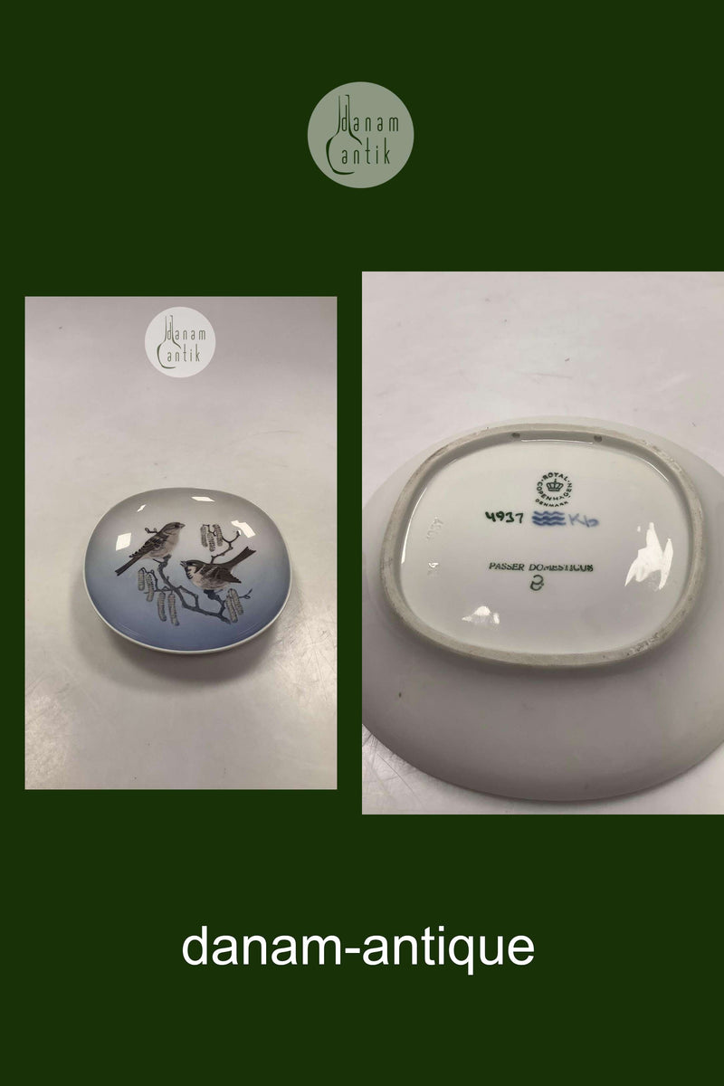 Royal Copenhagen Skål med Gråspurv No. 4937