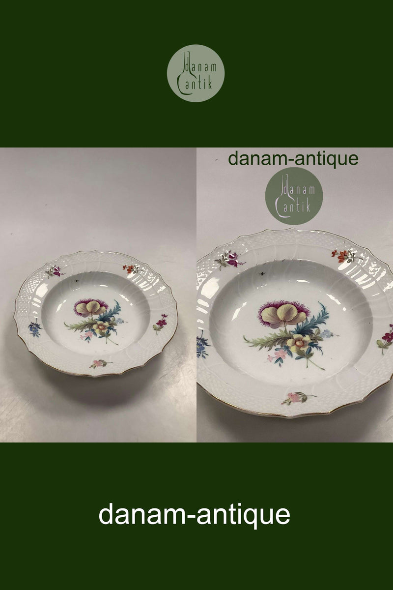 Antique Royal Copenhagen Light Saxon Dinner Plate