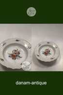 Antik Royal Copenhagen Let Saksisk Dybtallerken