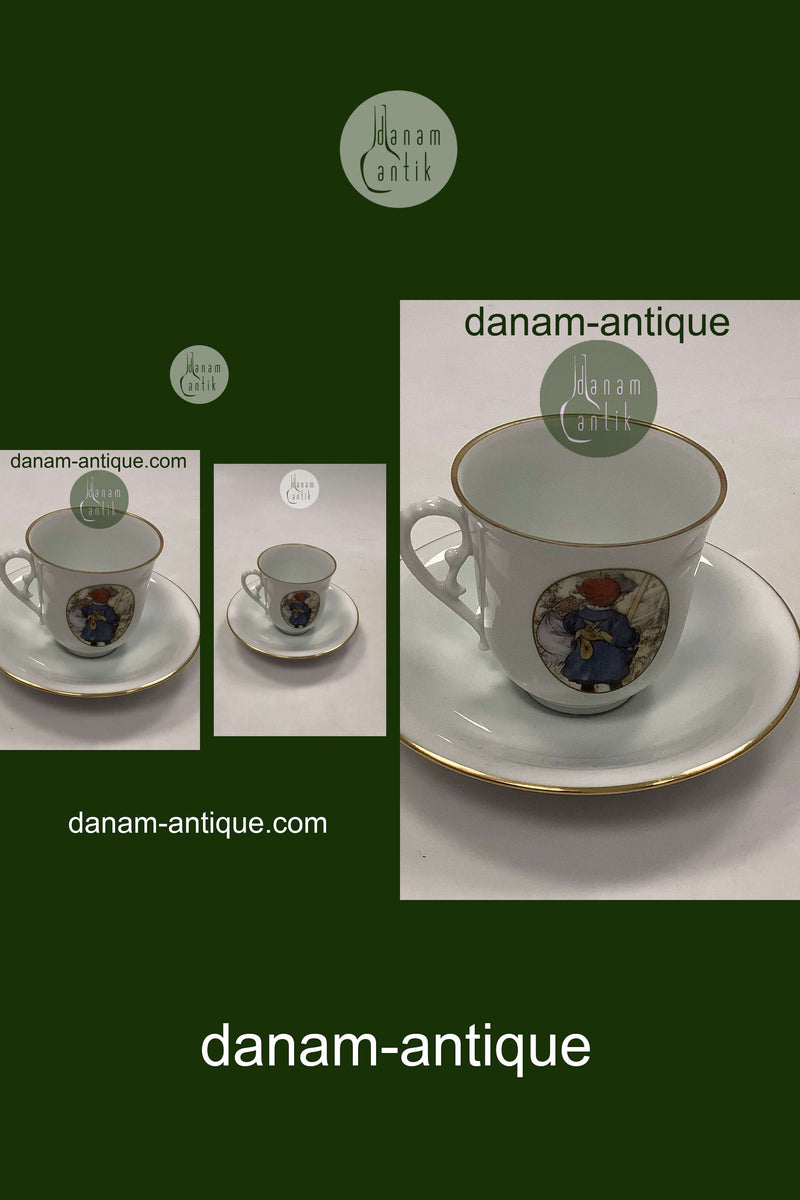 Bing og Grøndahl Carl Larsson Kaffekop og underkop No. 4508 / 305 Motiv 8