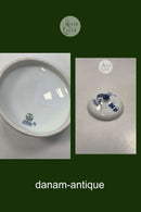 Royal Copenhagen Musselmalet Riflet Låg med sommerfugl