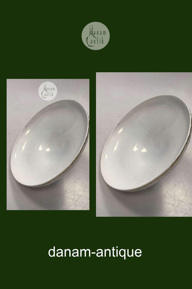 Antik Royal Copenhagen Saksisk Blomst Låg til skål