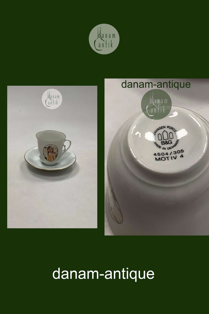 Bing og Grøndahl Carl Larsson Kaffekop og underkop No. 4504 / 305 Motiv 4