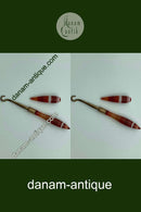 Agat nips. Den ene del "snørrebåndshjælper"  Sælges samlet.