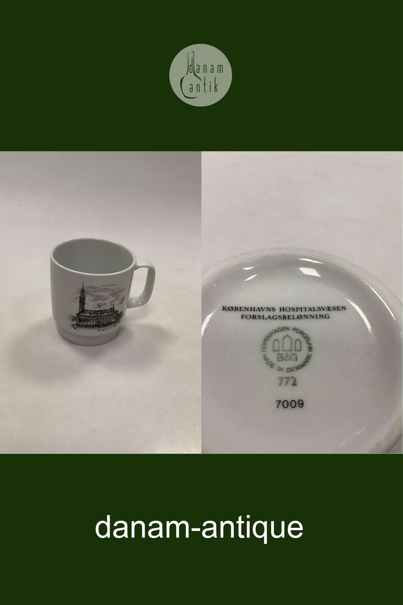 Bing og Grøndahl Krus Københavns Hospitalsvæsen Forslagsbelønning No. 772