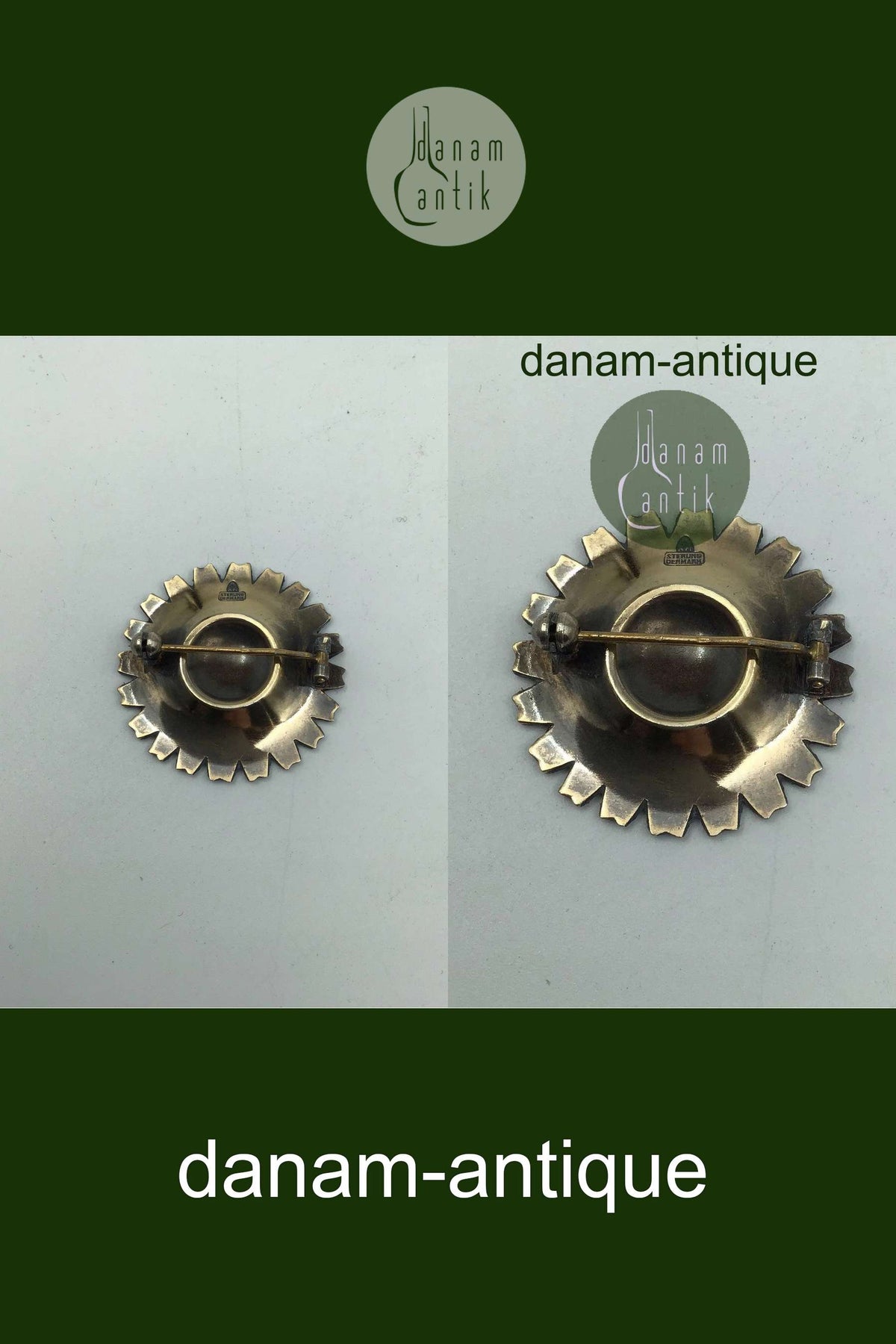 Anton Michelsen Gold Plated Sterling Silver Marguerite Brooch