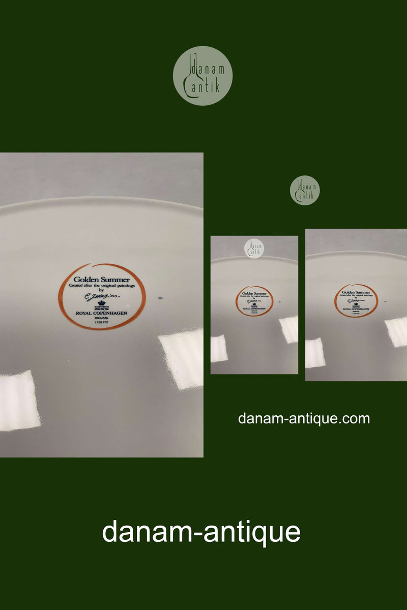 Royal Copenhagen Golden Summer / Gylden Sommer Serving Dish No 732