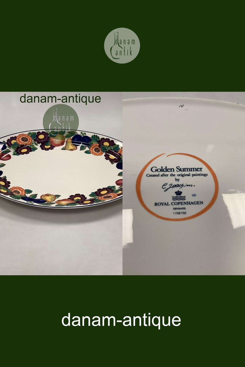 Royal Copenhagen Golden Summer / Gylden Sommer Serving Dish No 732