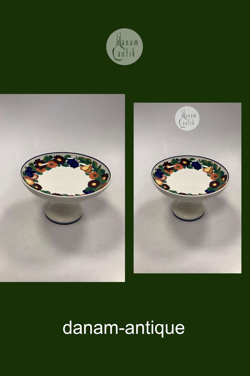 Royal Copenhagen Golden Summer / Gylden Sommer centerpiece på Fod No. 753