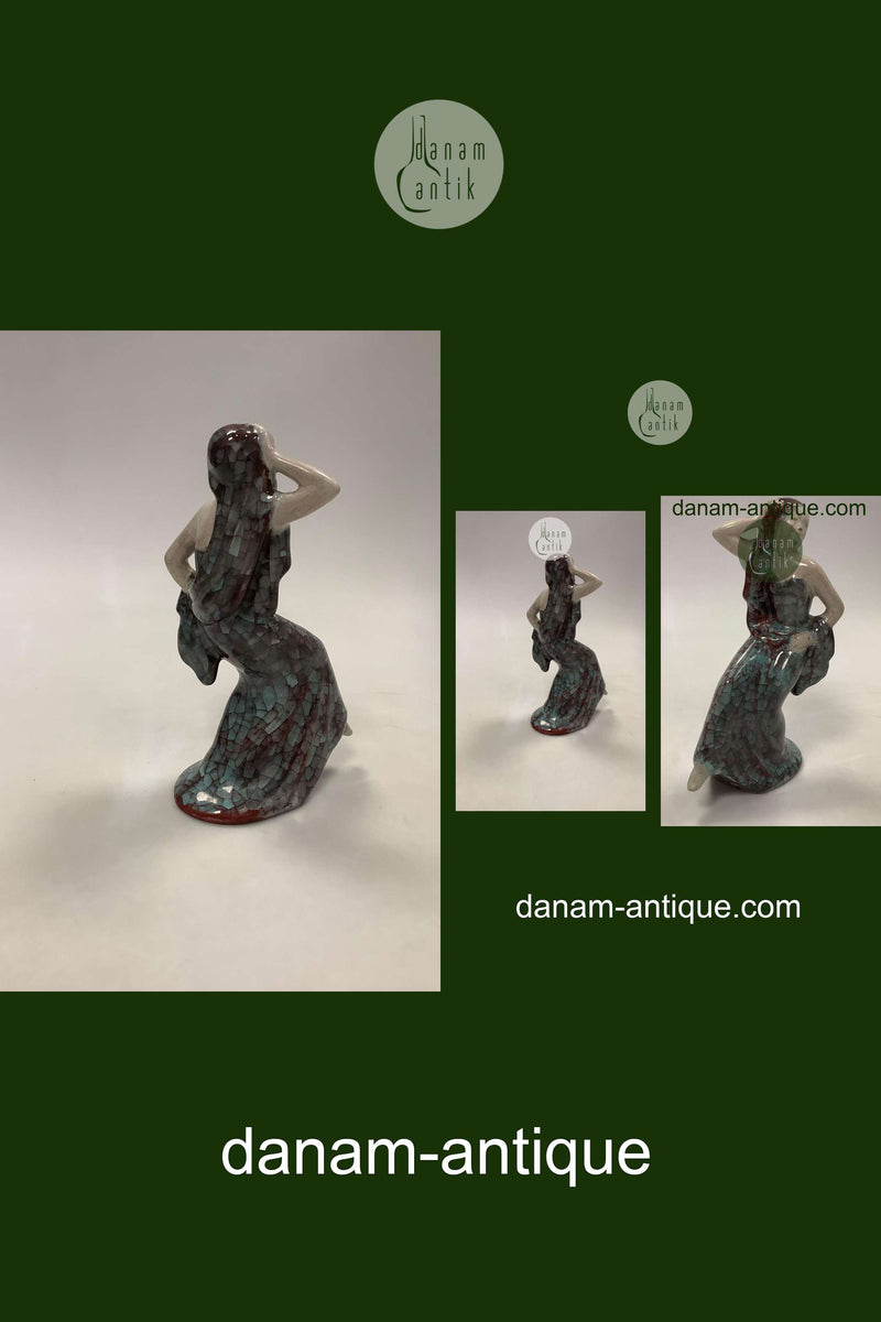 Michael Andersen Keramik Figur af Dansene Sigøjner