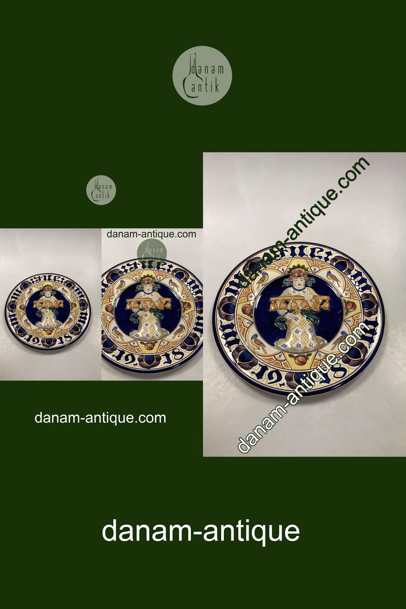 Aluminia Stor Juleplatte fra 1915