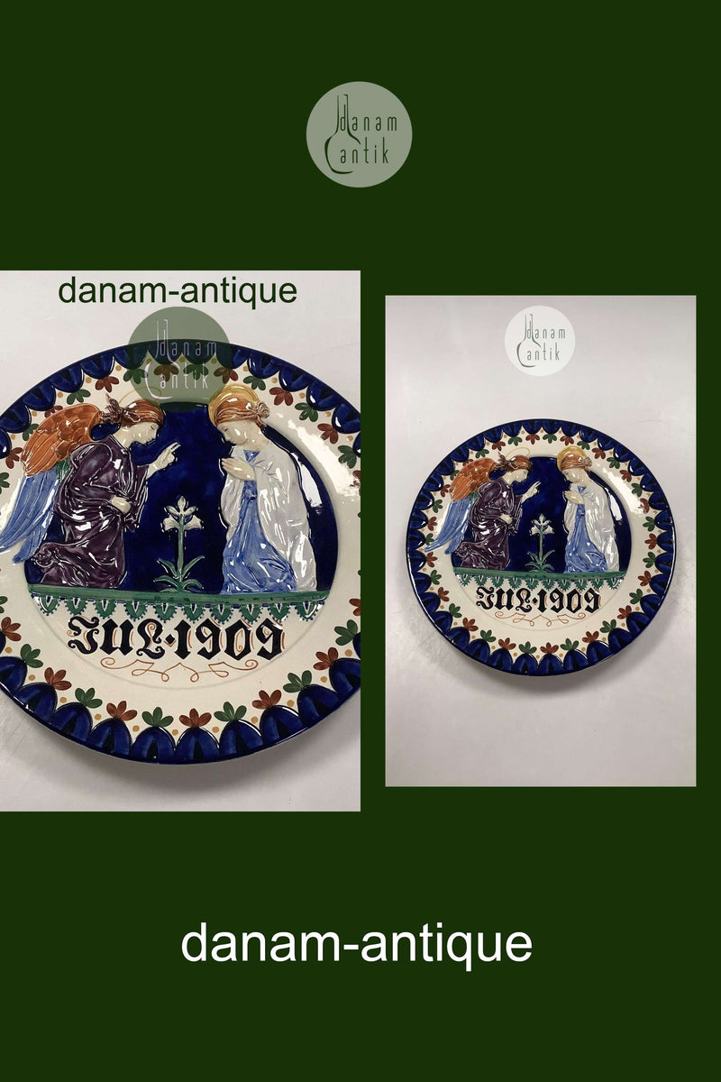 Aluminia Stor Juleplatte fra 1909