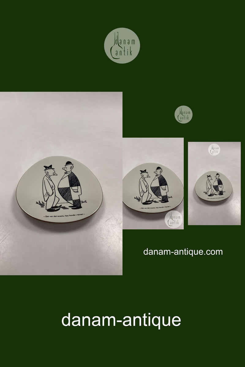 Storm P. Platte fra Knabstrup med Vittighed og tegning