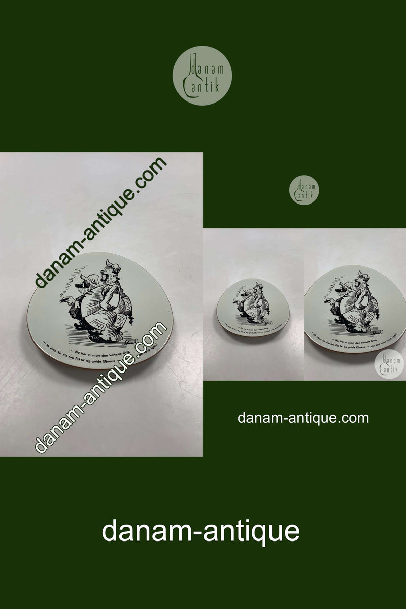 Storm P. Platte fra Knabstrup med Vittighed og tegning