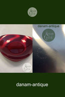 丹麦红色三面体不锈钢碗