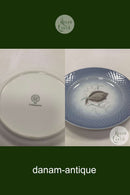 Bing and Grondahl Blue Tone Fish Plate Motif 3 Plaice No. 716