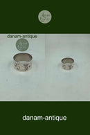 Dansk Sølv Servietring med Blomster motiv