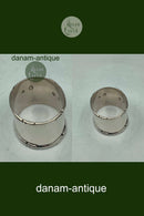 デンマーク製シルバーナプキンリング（エッジ装飾付き