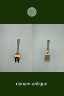 Georg Jensen Annual cake fork 1984 in Gold-plated Sterling Silver with enamel