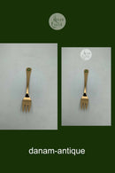 Georg Jensen Annual cake fork 1982 in Gold-plated Sterling Silver with enamel