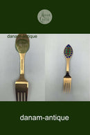 A. Michelsen Julegaffel 1998 I Forgyldt Sterling Sølv med Emalje